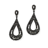 105014, TEARDROP CRYSTAL RHINESTONE DANGLE EARRING