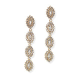 105015, MARQUISE CRYSTAL RHINESTONE DROP DANGLE EARRING