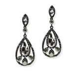 105016, TEARDROP ACCENT CRYSTAL RHINESTONE DANGLE EARRING
