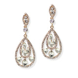 105016, TEARDROP ACCENT CRYSTAL RHINESTONE DANGLE EARRING