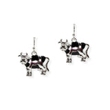 105023, CATTLE COW DANGLE EARRING