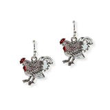 105026, ROOSTER CHICKEN DANGLE EARRING