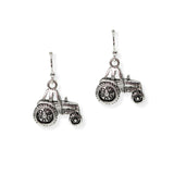 105027, VINTAGE TRACTOR DANGLE EARRING