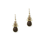 105034, DAINTY PINEAPPLE METAL DANGLE EARRING