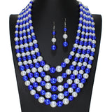 105045, PEARL MULTI LAYERED NECKLACE