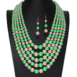 105045, PEARL MULTI LAYERED NECKLACE