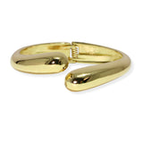 105052, ROUNDED METAL OPEN CUFF BANGLE BRACELET