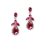 105054, TEARDROP CUBIC ZIRCONIA DANGLE EARRING