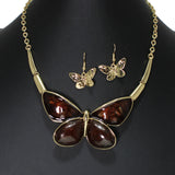 105101, BUTTERFLY CELLULOID ACETATE NECKLACE