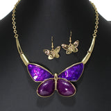 105101, BUTTERFLY CELLULOID ACETATE NECKLACE