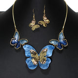 105120, BUTTERFLY CELLULOID ACETATE NECKLACE
