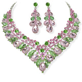105135, TEARDROP & MARQUISE RHINESTONE ACCENT NECKLACE SET