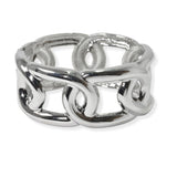 105145, 14K GOLD PLATED, BOLD CHAIN DESIGNER INSPIRED BANGLE BRACELET