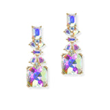 105174, GEOMETRIC RHINESTONE EARRING