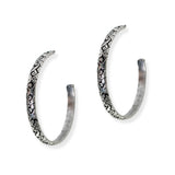105230, FILIGREE WESTERN HOOP EARRING