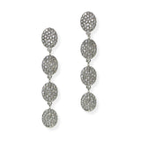 105236, OVAL CRYSTAL RHINESTONE DROP DANGLE EARRING