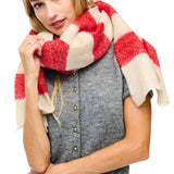 105237, STRIPE SOFT FEEL OBLONG SCARF