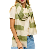 105237, STRIPE SOFT FEEL OBLONG SCARF