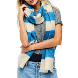 105237, STRIPE SOFT FEEL OBLONG SCARF