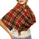 105238, PLAID SOFT FEEL OBLONG SCARF