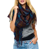 105238, PLAID SOFT FEEL OBLONG SCARF