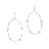 105243, PEARL ACCENT OVAL SHAPE DANGLE EARRING