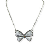 105363, WESTERN BUTTERFLY TURQUOISE STONE NECKLACE