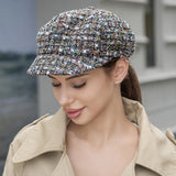 105400, BLING ACCENT TWEED NEWSBOY HAT