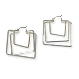105408, MULTI SQUARE METAL EARRING