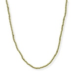 105431, 3MM, STAINLESS STEEL BALL BEADED NECKLACE