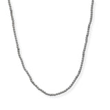 105431, 3MM, STAINLESS STEEL BALL BEADED NECKLACE