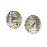 105454, OVAL SHAPE DESIGNER INSPIRED STUD EARRING