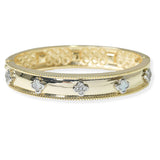 105480, CLOVER MOTHER OF PEARL & PAVE CUBIC ZIRCONIA ACCENT DESIGNER INSPIRED BANGLE BRACELET