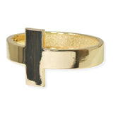 105487, CROSS BOLD METAL BANGLE BRACELET