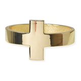 105487, CROSS BOLD METAL BANGLE BRACELET