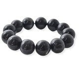 105499, RESIN ACRYLIC BALL BEADED STRETCH BRACELET