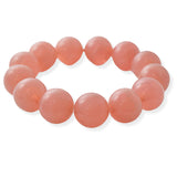 105499, RESIN ACRYLIC BALL BEADED STRETCH BRACELET