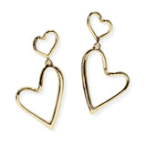 105538, CUTOUT HEART METAL DANGLE EARRING