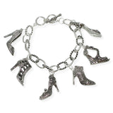 105549, HIGH HEELS MULTI CHARM TOGGLE BRACELET