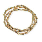105582, BALL ACCENT MULTI LAYERED BEADED STRETCH BRACELET
