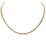 105597, GOLD DIPPED, DAINTY BRASS CHAIN NECKLACE