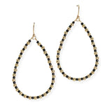 105705, TEARDROP BEADED DANGLE EARRING