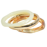 105785, SET OF 3 CELLULOID ACETATE BANGLE BRACELET