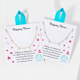 105790, WATER TARNISH RESISTANT, STAINLESS STEEL, STEPPING STONES, DAINTY PEARL STATION NECKLACE