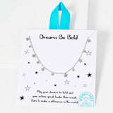 105791, WATER TARNISH RESISTANT, STAINLESS STEEL, DREAMS BE BOLD, DAINTY STAR CHARM NECKLACE