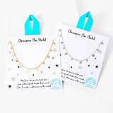 105791, WATER TARNISH RESISTANT, STAINLESS STEEL, DREAMS BE BOLD, DAINTY STAR CHARM NECKLACE