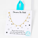 105791, WATER TARNISH RESISTANT, STAINLESS STEEL, DREAMS BE BOLD, DAINTY STAR CHARM NECKLACE