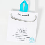 105795, WATER TARNISH RESISTANT, STAINLESS STEEL, FIND YOURSELF, 3MM DAINTY SNAKE CHAIN NECKLACE