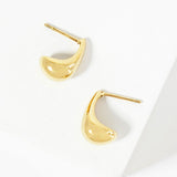 105800, WATER TARNISH RESISTANT, STAINLESS STEEL, DROPPING WATER, STUD EARRING