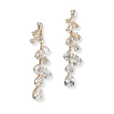 105848, TEARDROP CUBIC ZIRCONIA ACCENT DANGLE EARRING